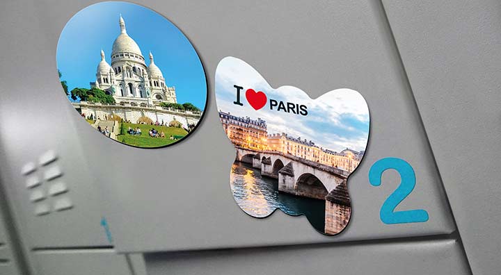 Magnets frigo rectangulaires personnalisés pour souvenirs et